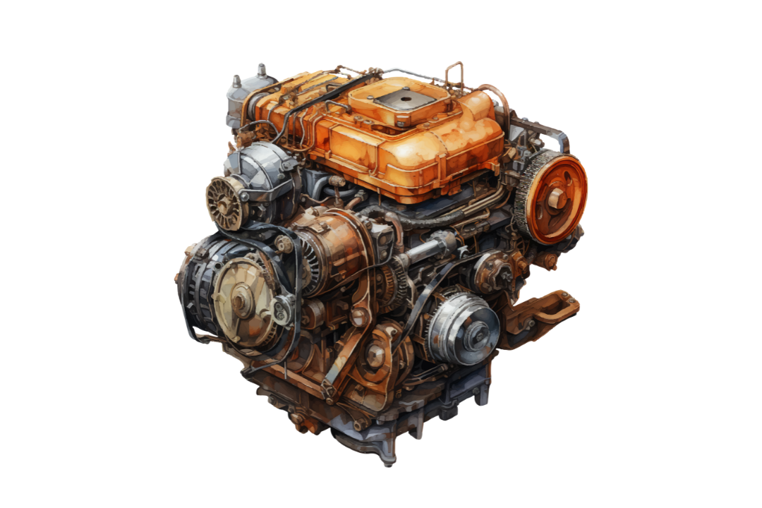 Corrosion on engine parts