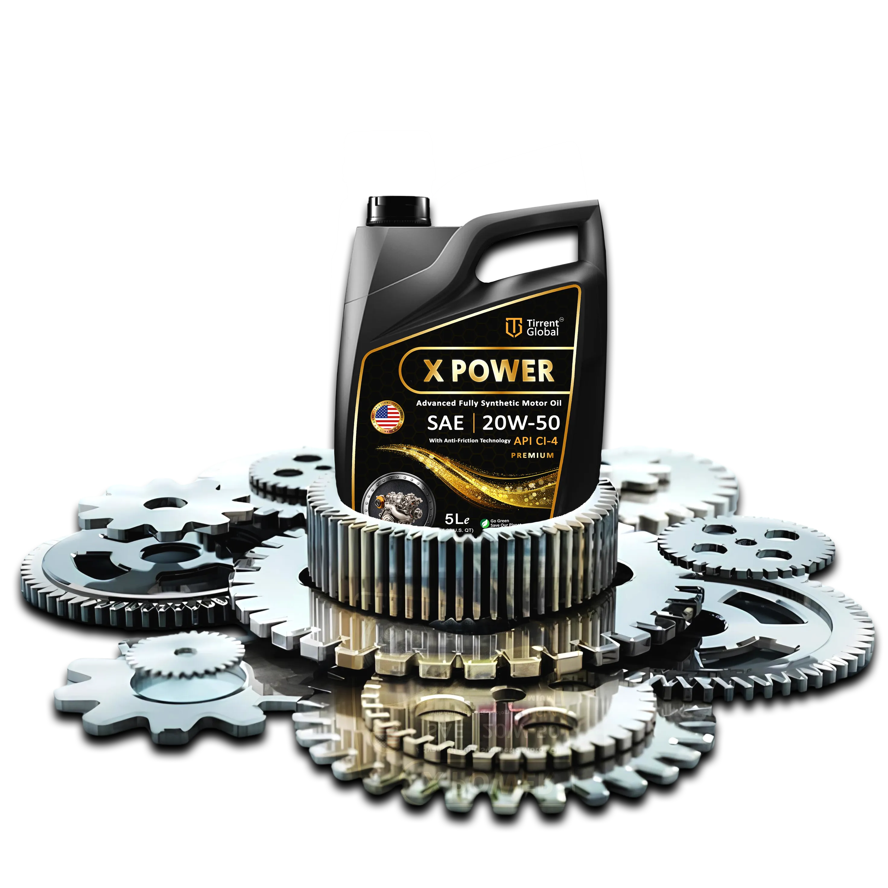 X-POWER motor oil with anti-friction technology